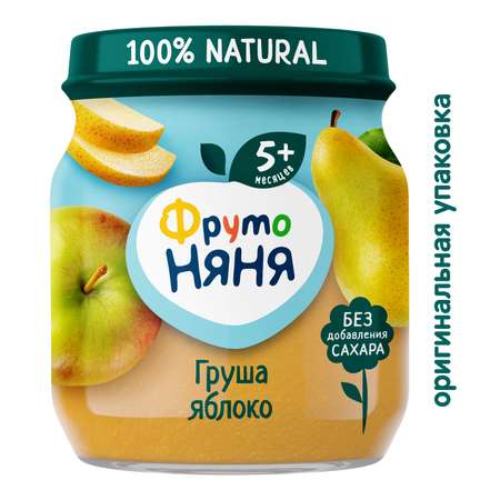 Пюре ФрутоНяня из груш и яблок 100 г с 5 месяцев