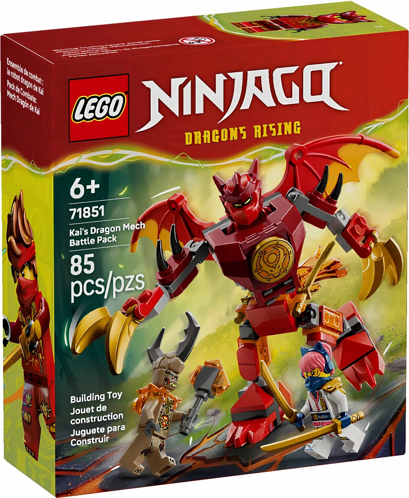 Конструктор LEGO NINJAGO Боевой набор 71851 85 дет. - фото 3