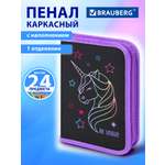 Пенал Brauberg сияющий единорог