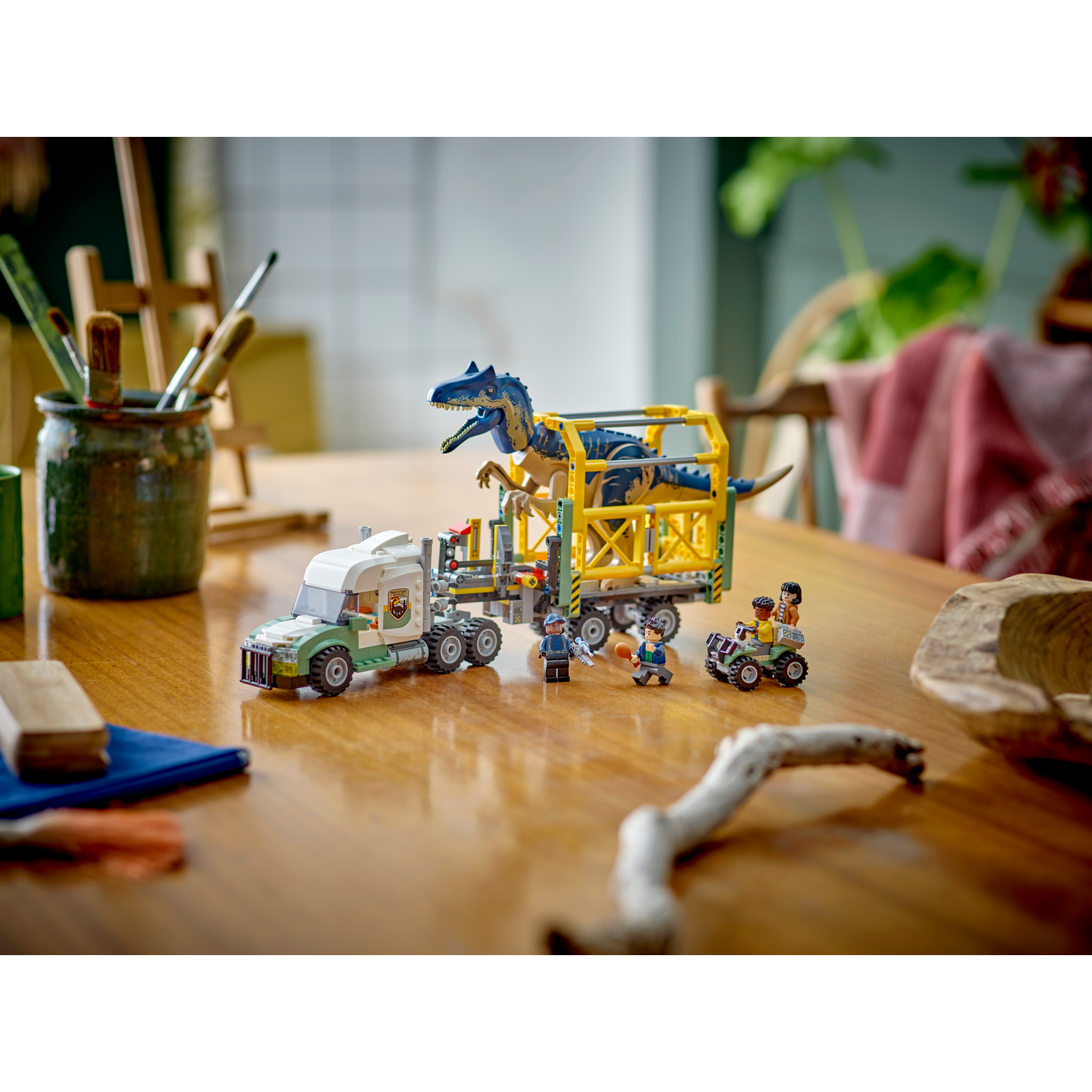 Конструктор LEGO Jurassic World Транспортный грузовик Аллозавр блочный - фото 5