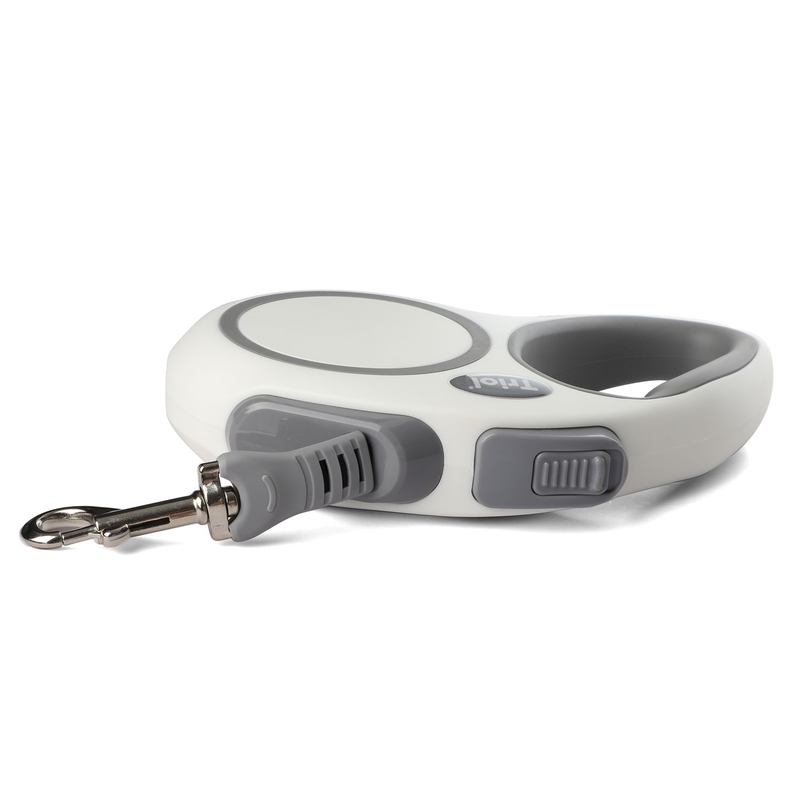 Поводок-рулетка для собак Triol Urban M 5м до 25кг лента Белый - фото 2