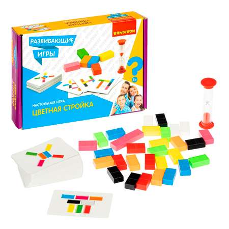 Настольная игра Bondibon мемо мозаика Цветная стройка