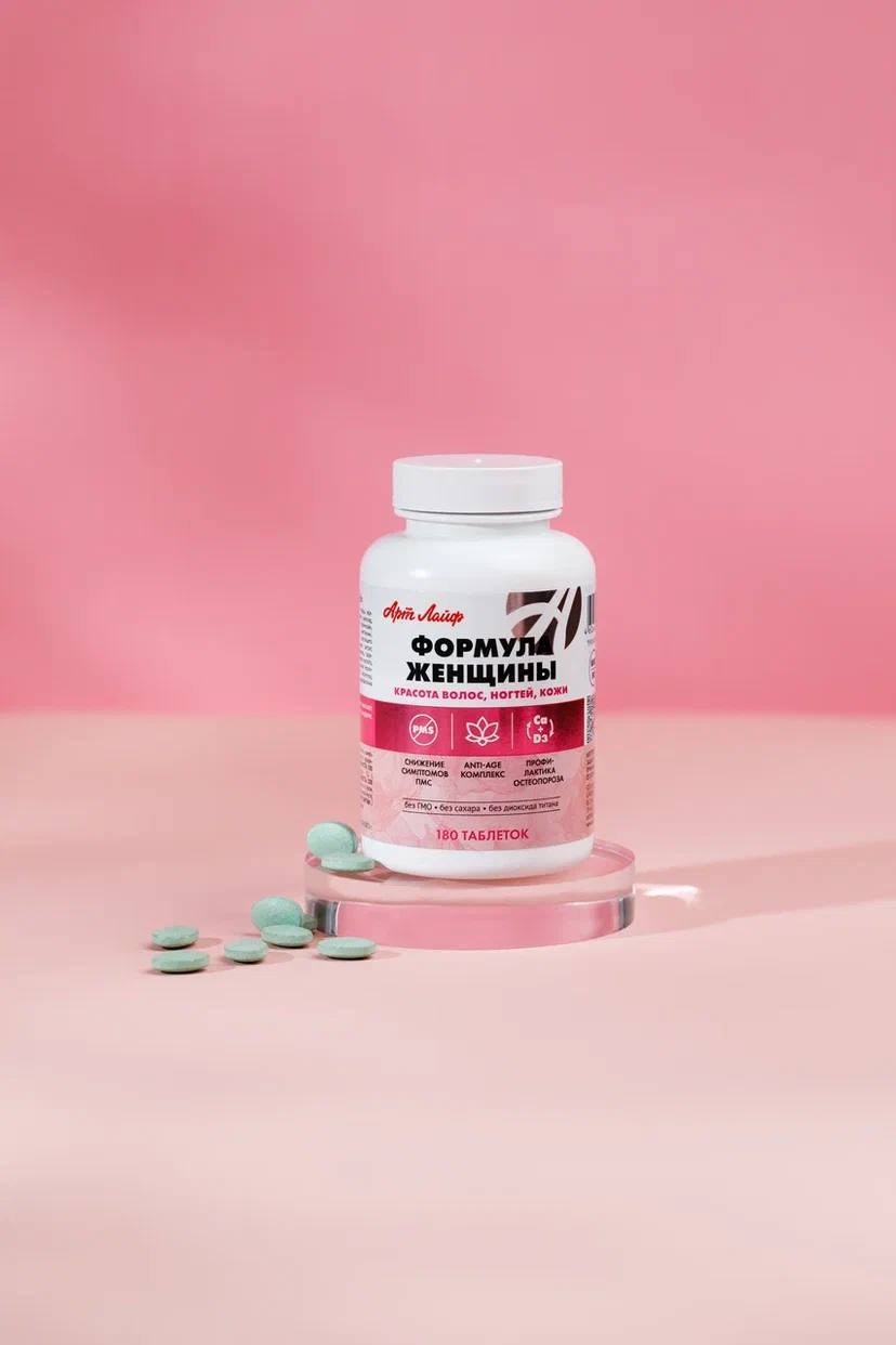 Сбалансированный растительный комплекс Арт Лайф Формула женщины 180 таблеток - фото 1