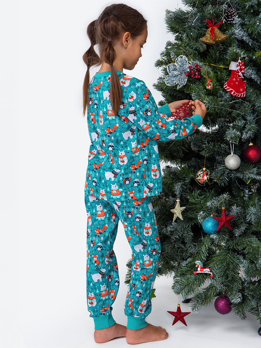 Пижама HappyFox HFLUNNG833серо.зеленый - фото 7