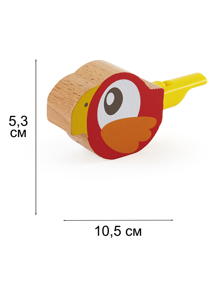 Детская музыкальная игрушка HAPE Свистулька красная птичка E0474_HP - фото 3