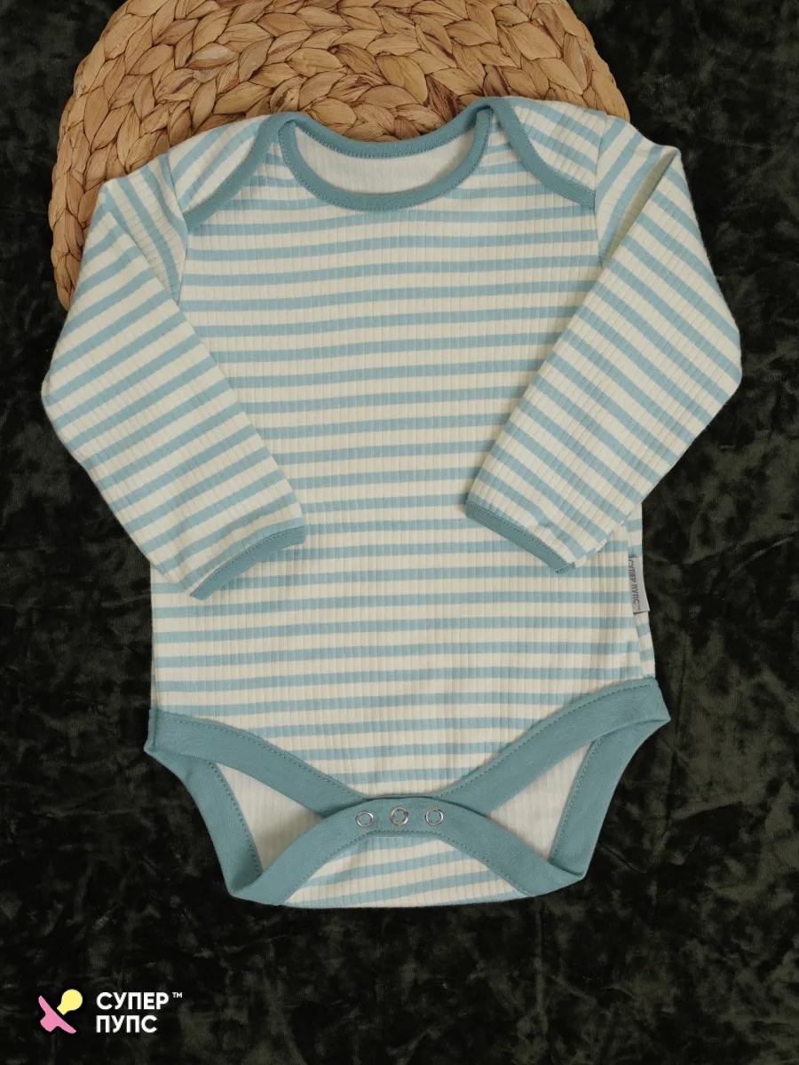 Боди 3 шт Супер Пупс нбр/3пр/бд/sk20/полоска/рыбки - фото 11