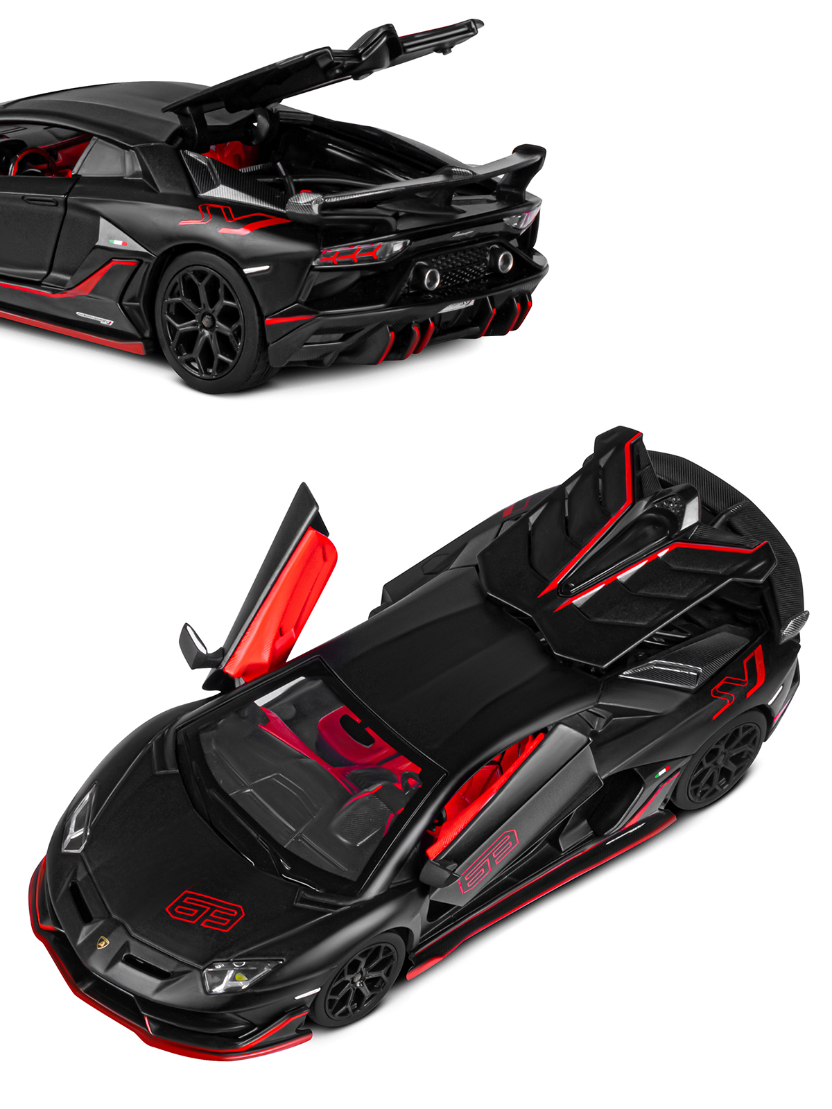 Автомобиль АВТОпанорама Lamborghini Aventador SVJ 1:24 JB1251511 - фото 9