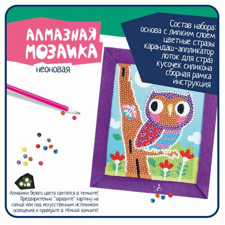 Алмазная мозаика Bondibon Картина Совушка