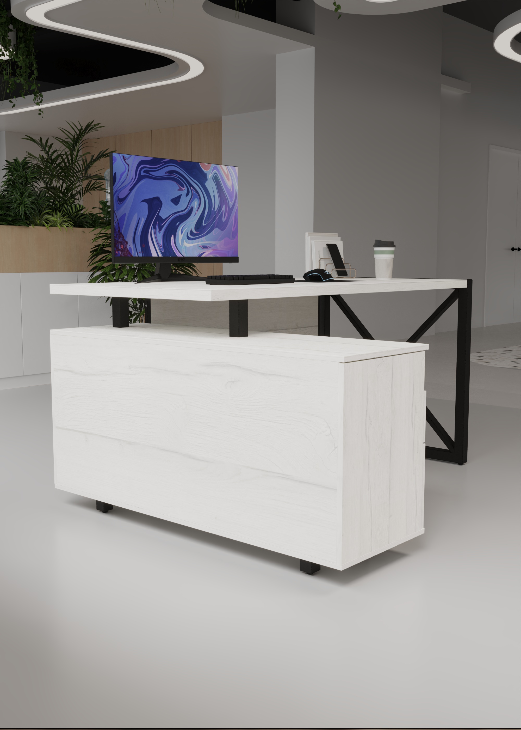 Письменный стол КАЛИФОРНИЯ МЕБЕЛЬ Хардвиг СР01 - фото 4