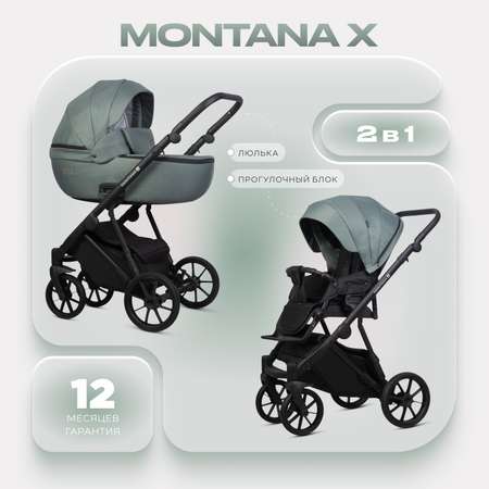 Коляска 2в1 Riko Basic Montana X зеленый