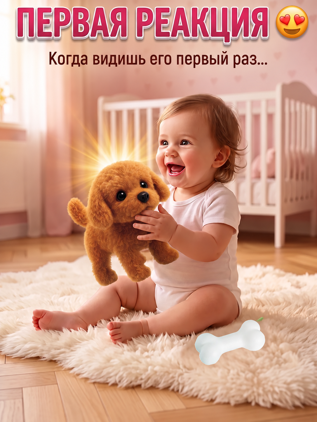 Мягкая игрушка FAVORITSTAR DESIGN Спаниэль интерактивный - фото 5