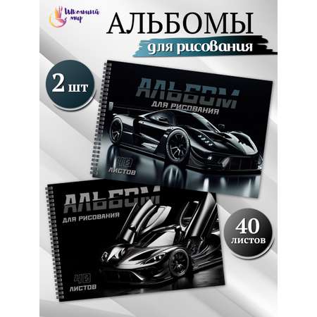 Альбом ШКОЛЬНЫЙ МИР Детский А4 40 лист. 2 шт.