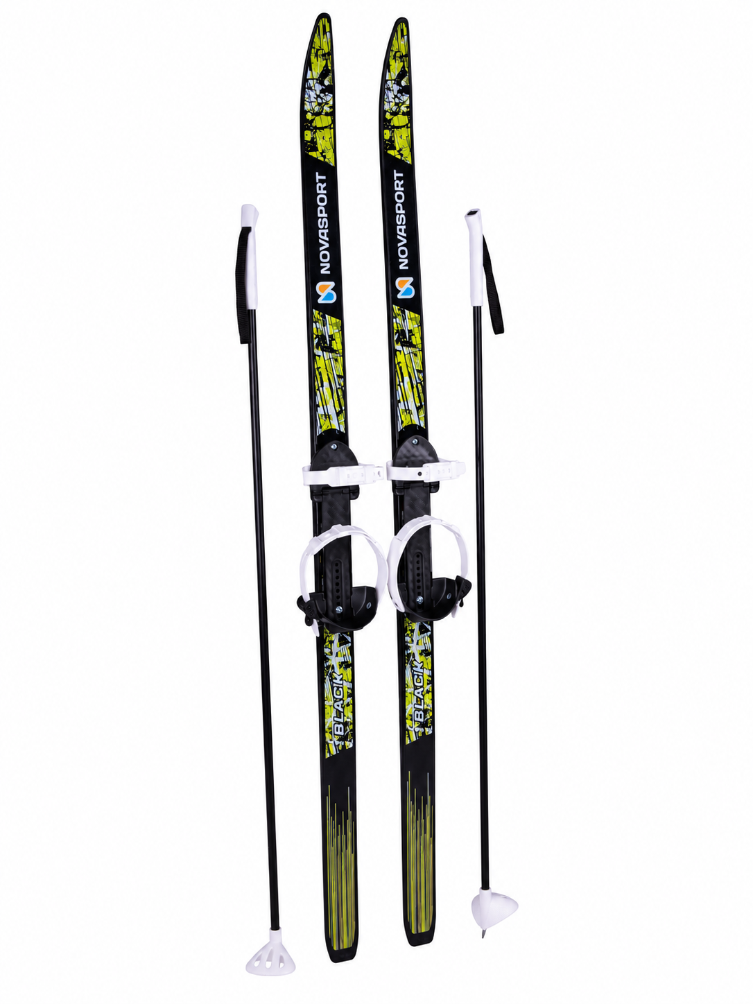 Беговые лыжи Детские Novasport Black 120 см - фото 2