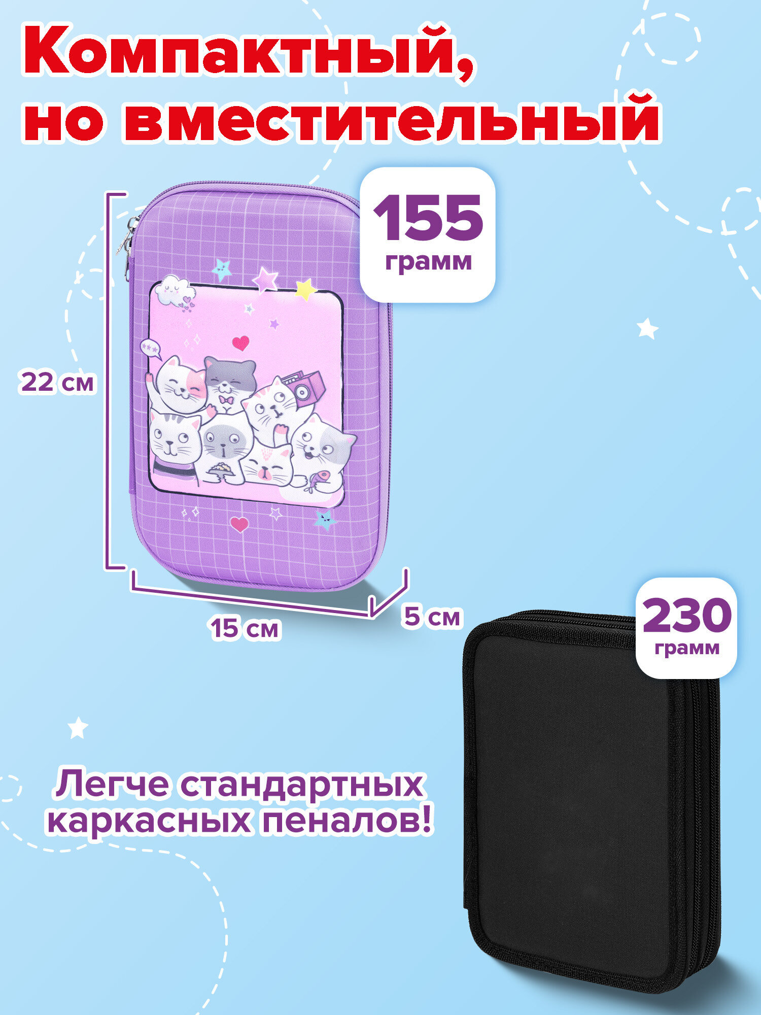 Пенал Юнландия кошачье селфи - фото 5