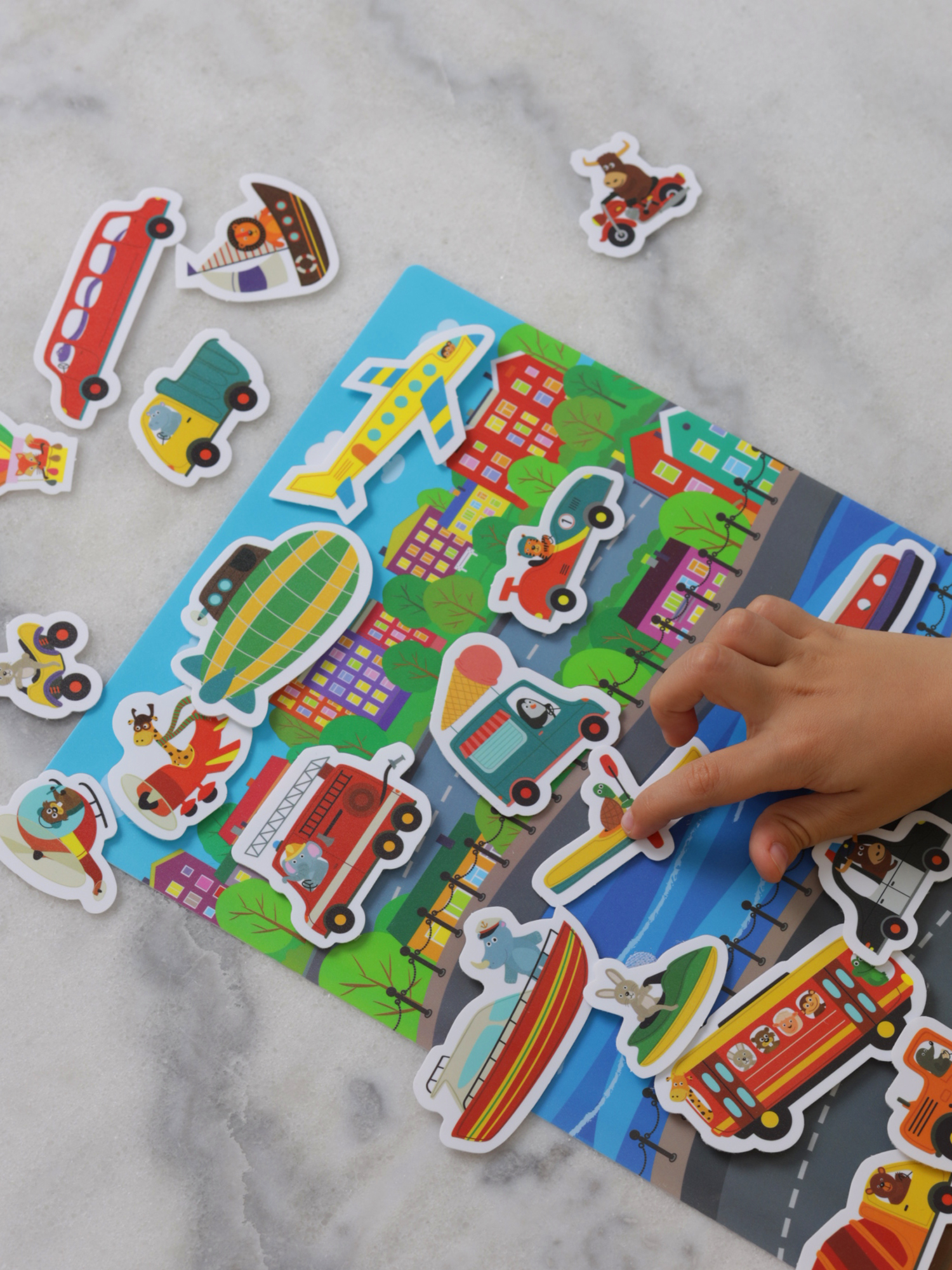 Игра развивающая Дрофа-Медиа Игра с липучками. Едем плывём летим 4245 - фото 6