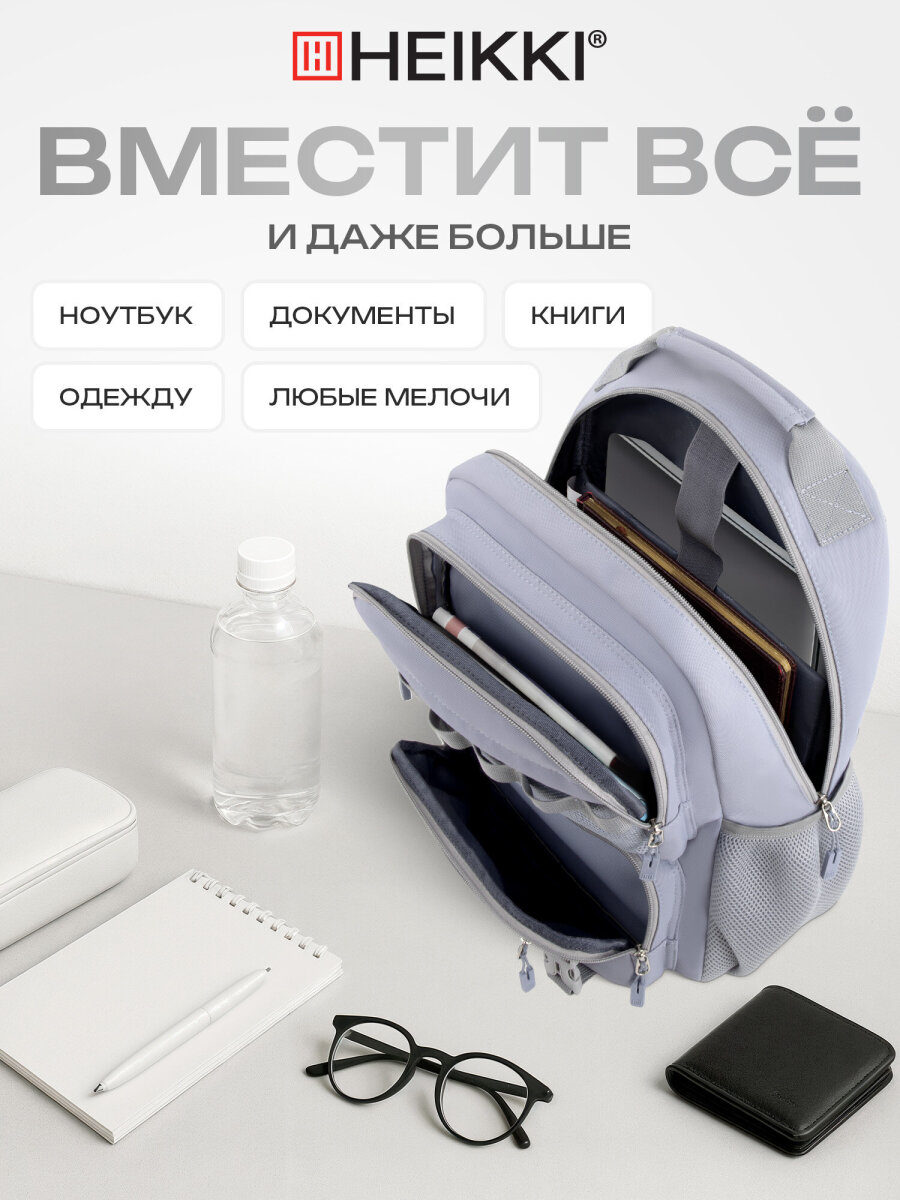 Рюкзак HEIKKI школьный городской для подростков для ноутбука - фото 3