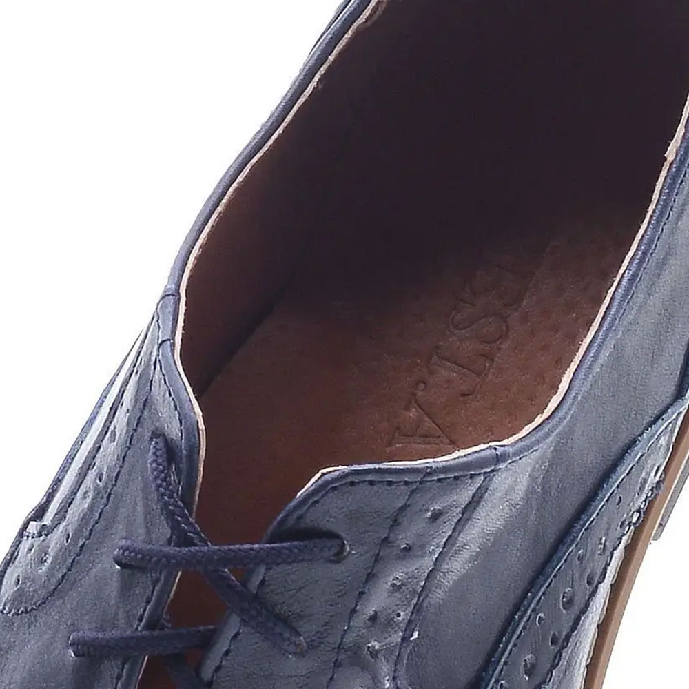 Туфли Europen 105-СВ EUROPEN Туфли подростковые,синий кожа - фото 4