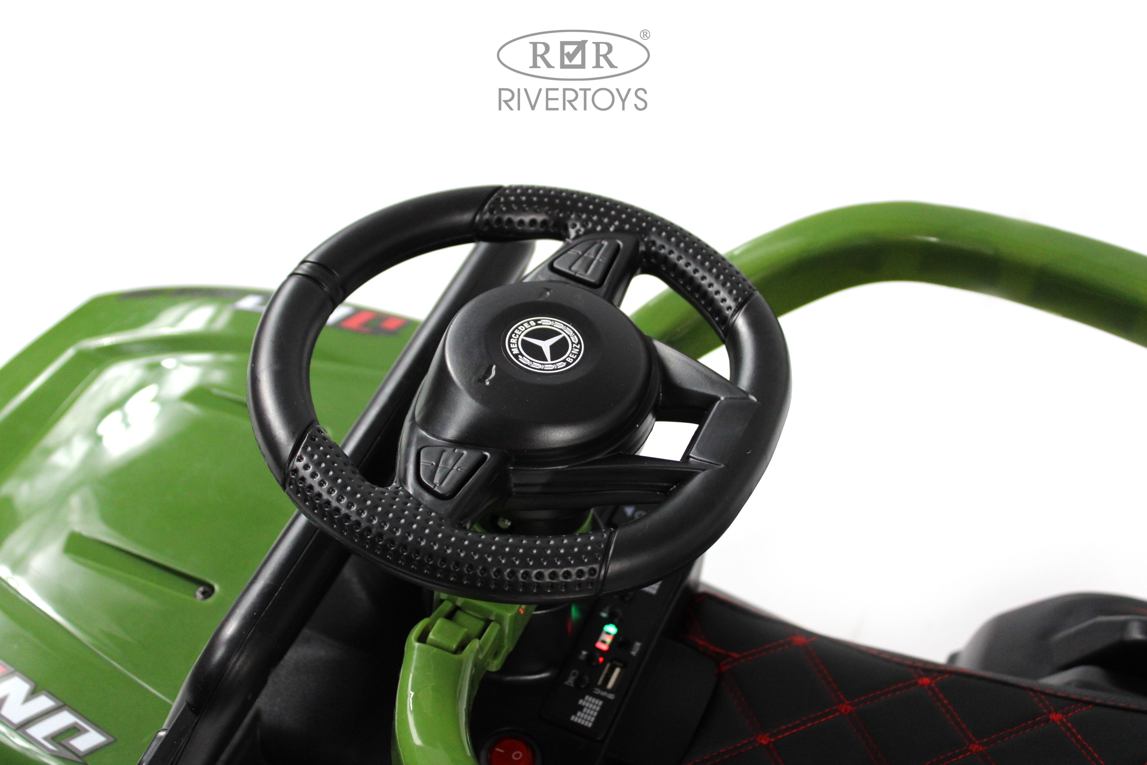 Электромобиль RIVERTOYS G005GG-GREEN С пультом ДУ - фото 17