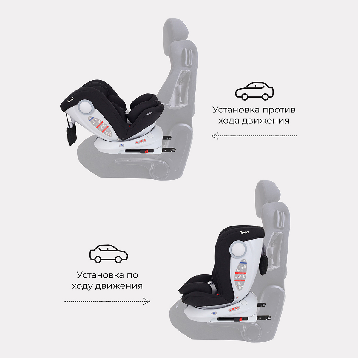 Автокресло Rant Drive Active Line Black Isofix 0+/1/2/3 (0-36 кг) - фото 7