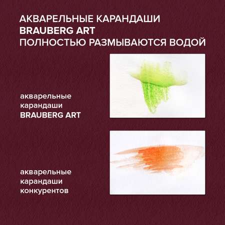 Карандаши акварельные Brauberg 48 шт.