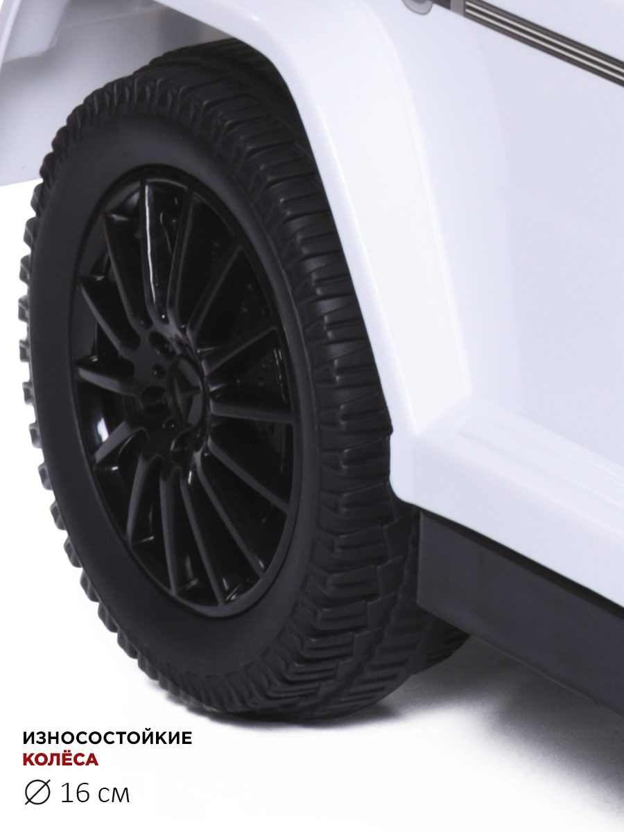 Пушкар BabyCare Mercedes G350d белый - фото 4