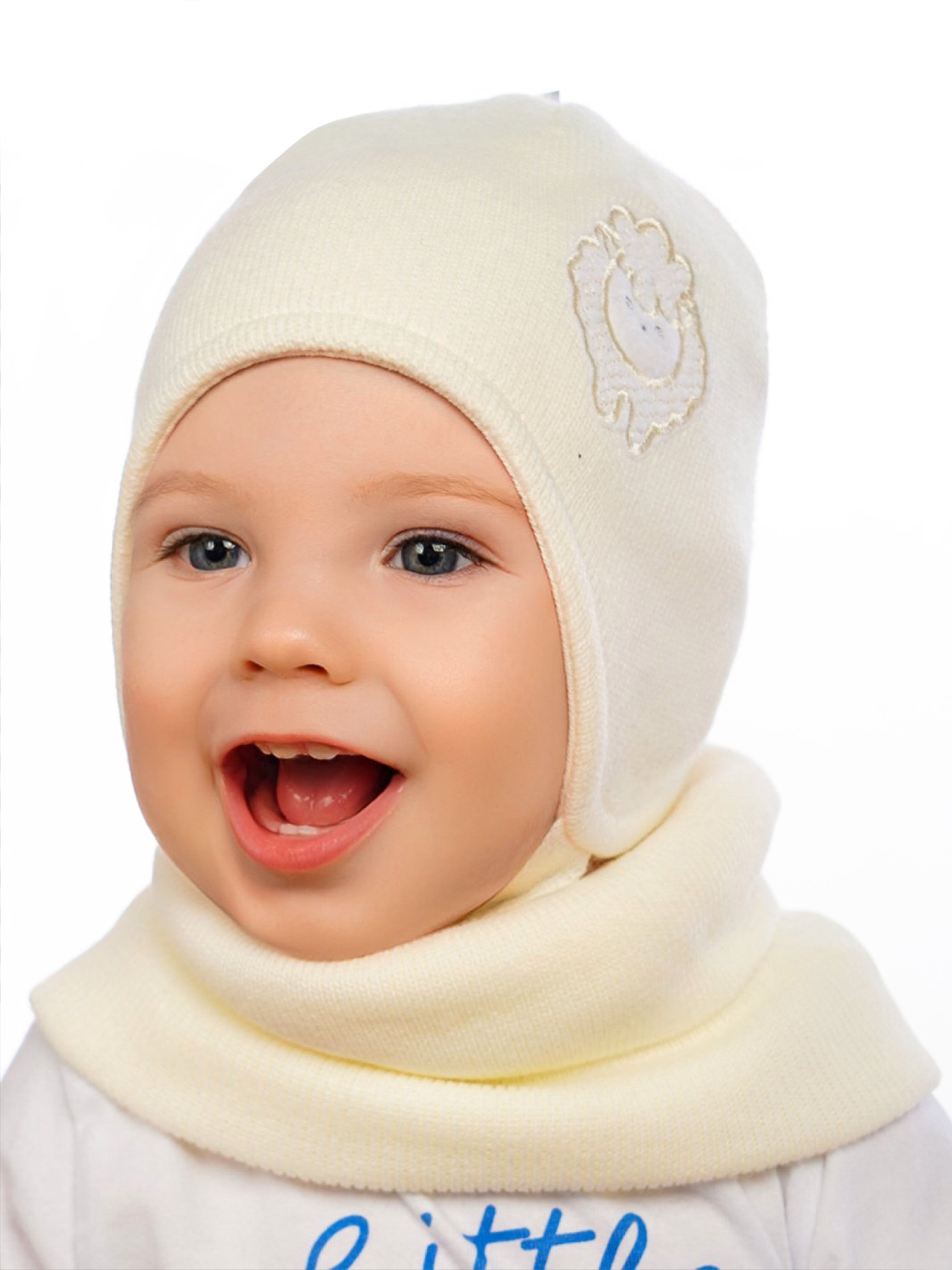 Шапка и снуд ПриКиндер U-Sp24201 Цвет: Молочный - фото 10