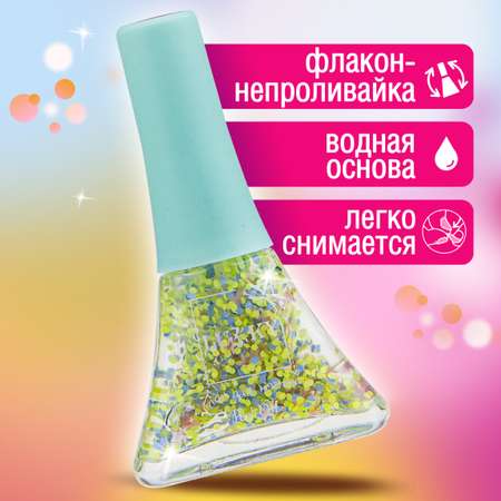 Детский лак для ногтей на водной основе LUKKY для детей с трех лет 6 штук peel-off 5,5 мл