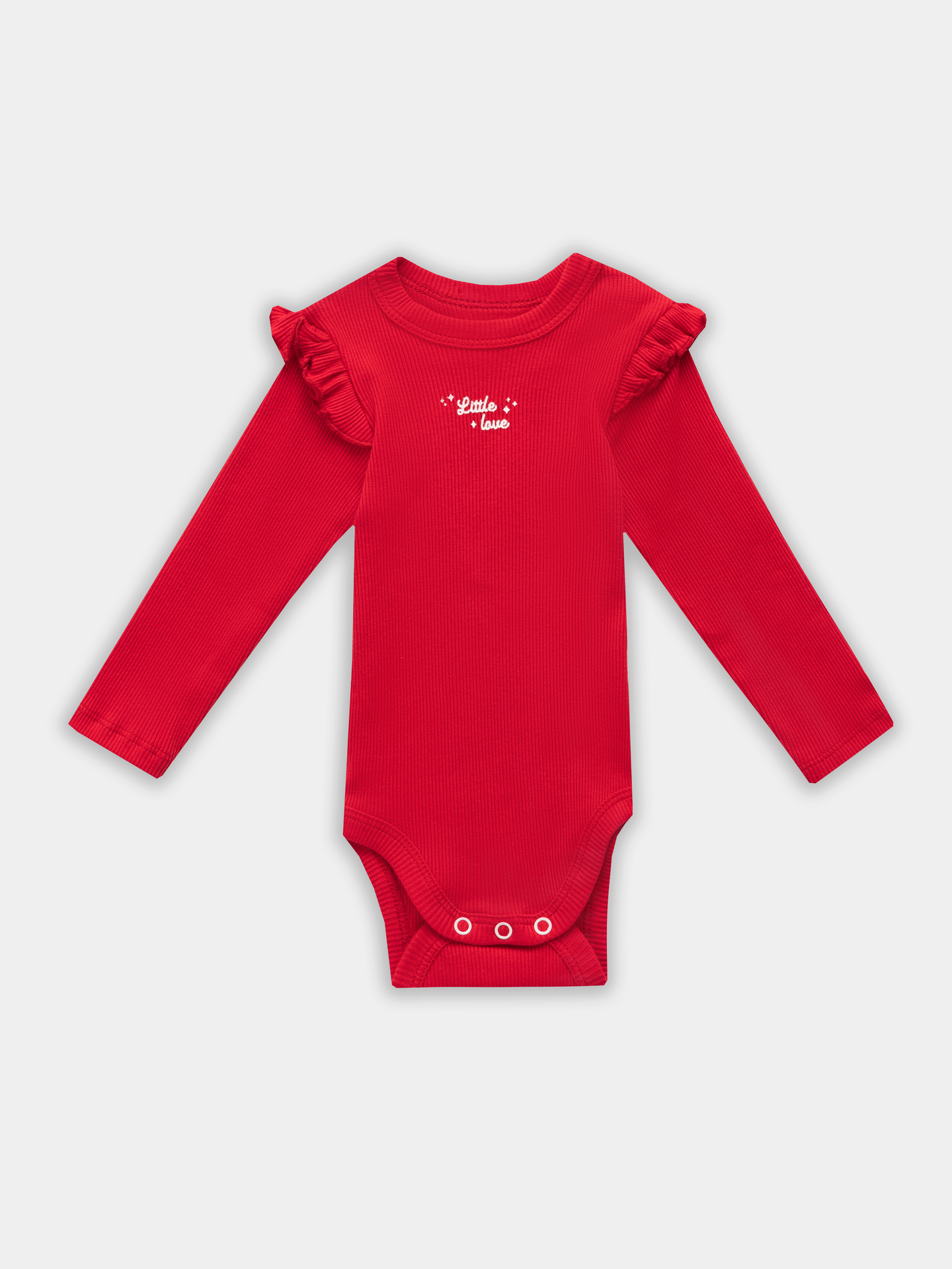 Боди 2 шт Mark Formelle (Марк Формэль) 13017-2/красный +сердца на св.розовом - фото 3