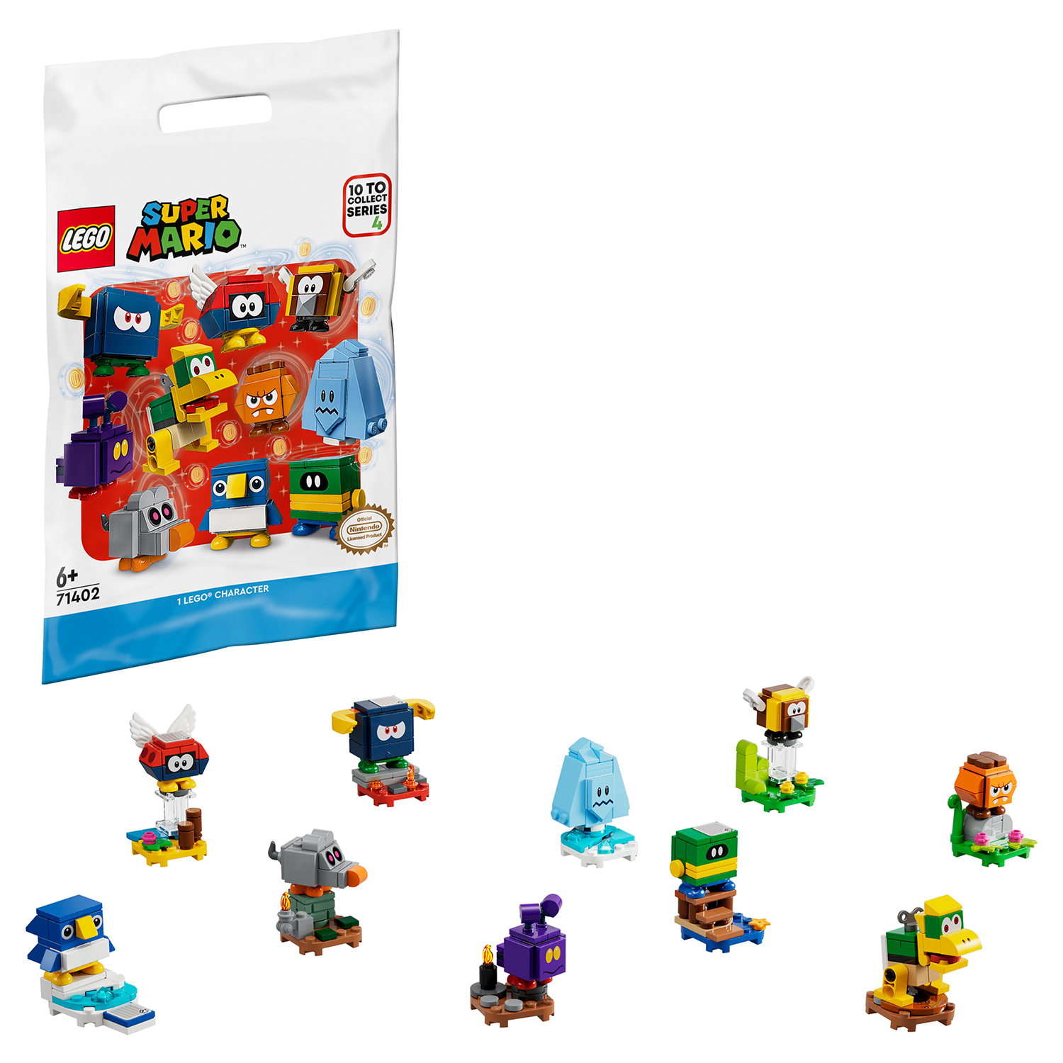 Конструктор LEGO Super Mario Набор фигурок Серия 4 блочный - фото 1