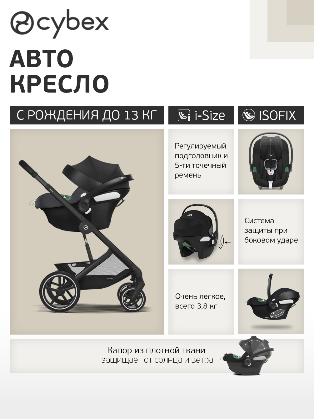 Коляска 3в1 Cybex Balios S Lux 3в1 2025 - фото 5