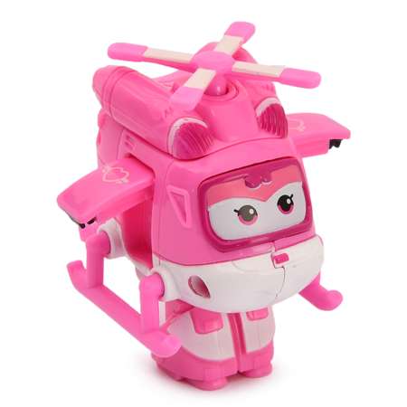 Автомобиль Super Wings Мини-трансформер Диззи розовый