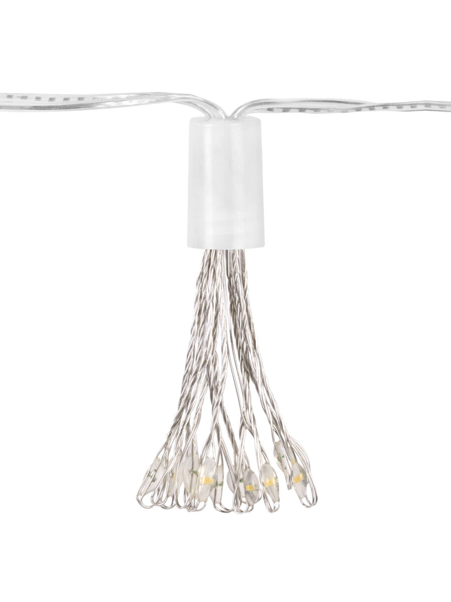 Гирлянда новогодняя Золотая сказка интерьерная для дома и на елку 10 пучков USB светодиодная - фото 7