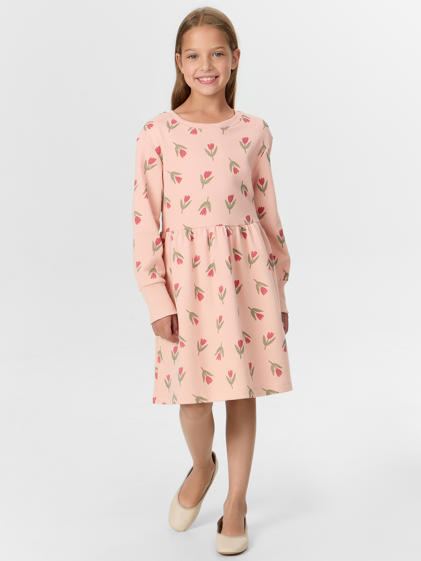 Платье Mark Formelle (Марк Формэль) 157854/тюльпаны на розовом - фото 1