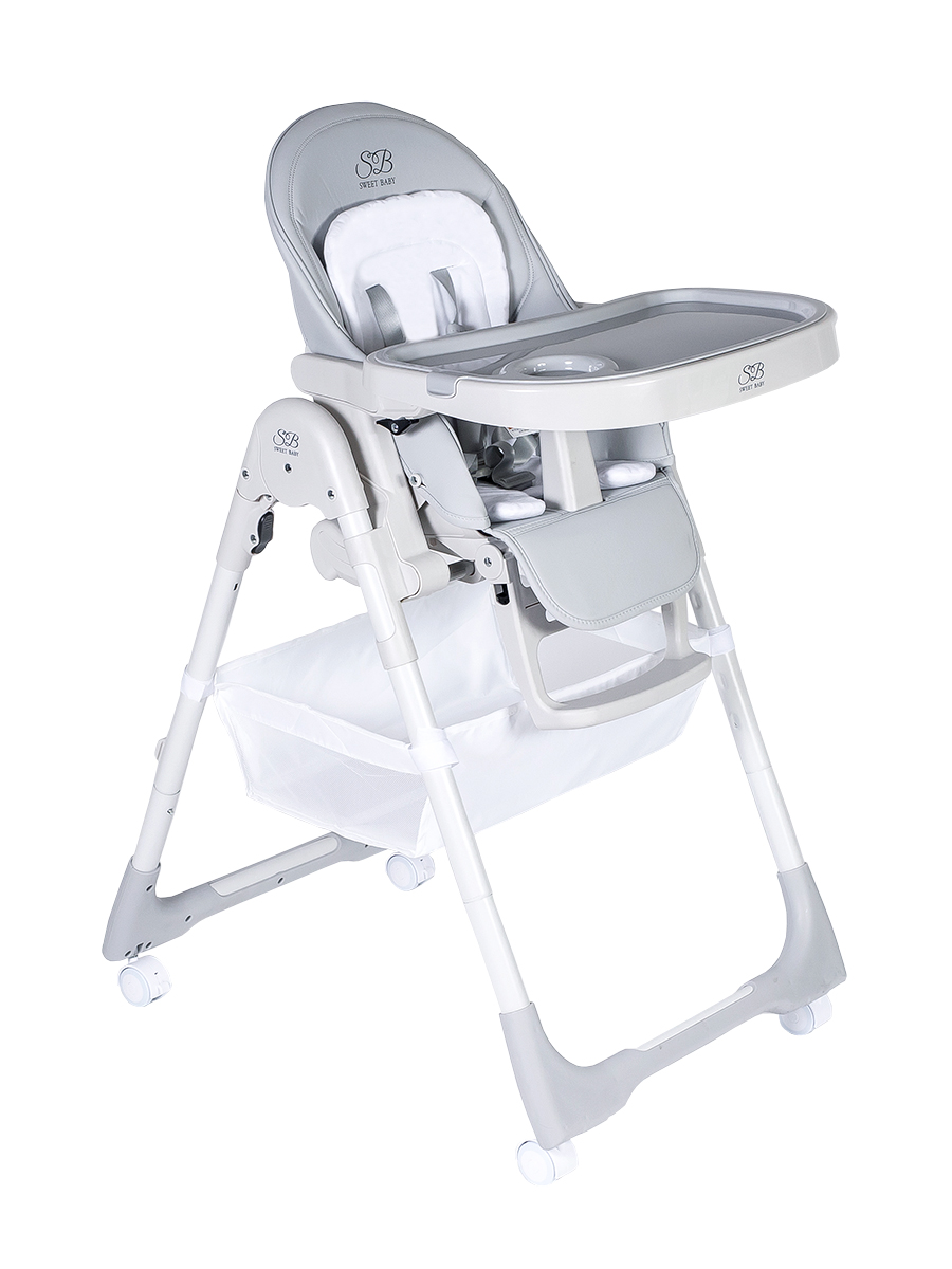 Стульчик для кормления Sweet Baby City Light Grey серый - фото 11