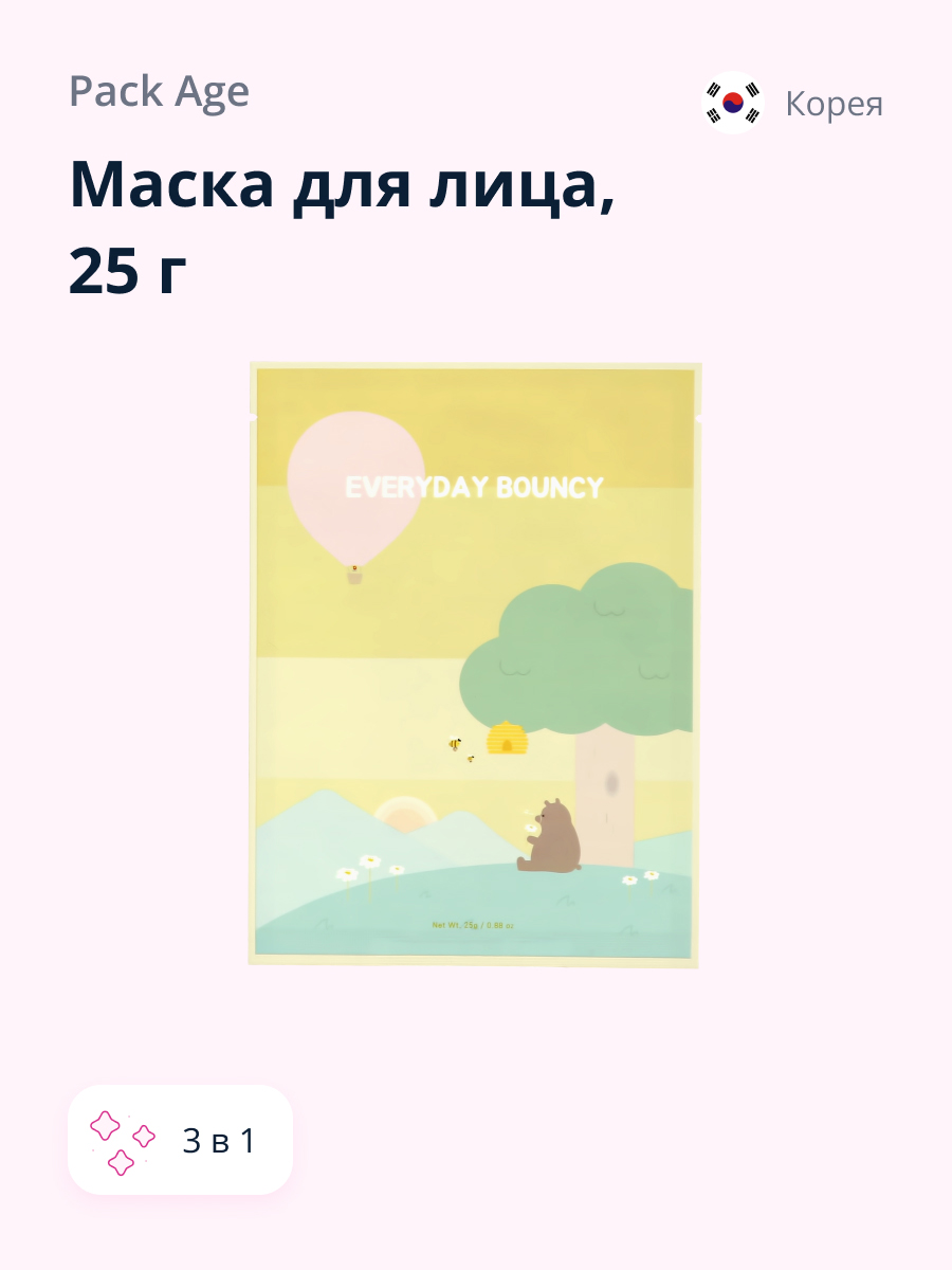 Маска тканевая PACK AGE Everyday bouncy - фото 1