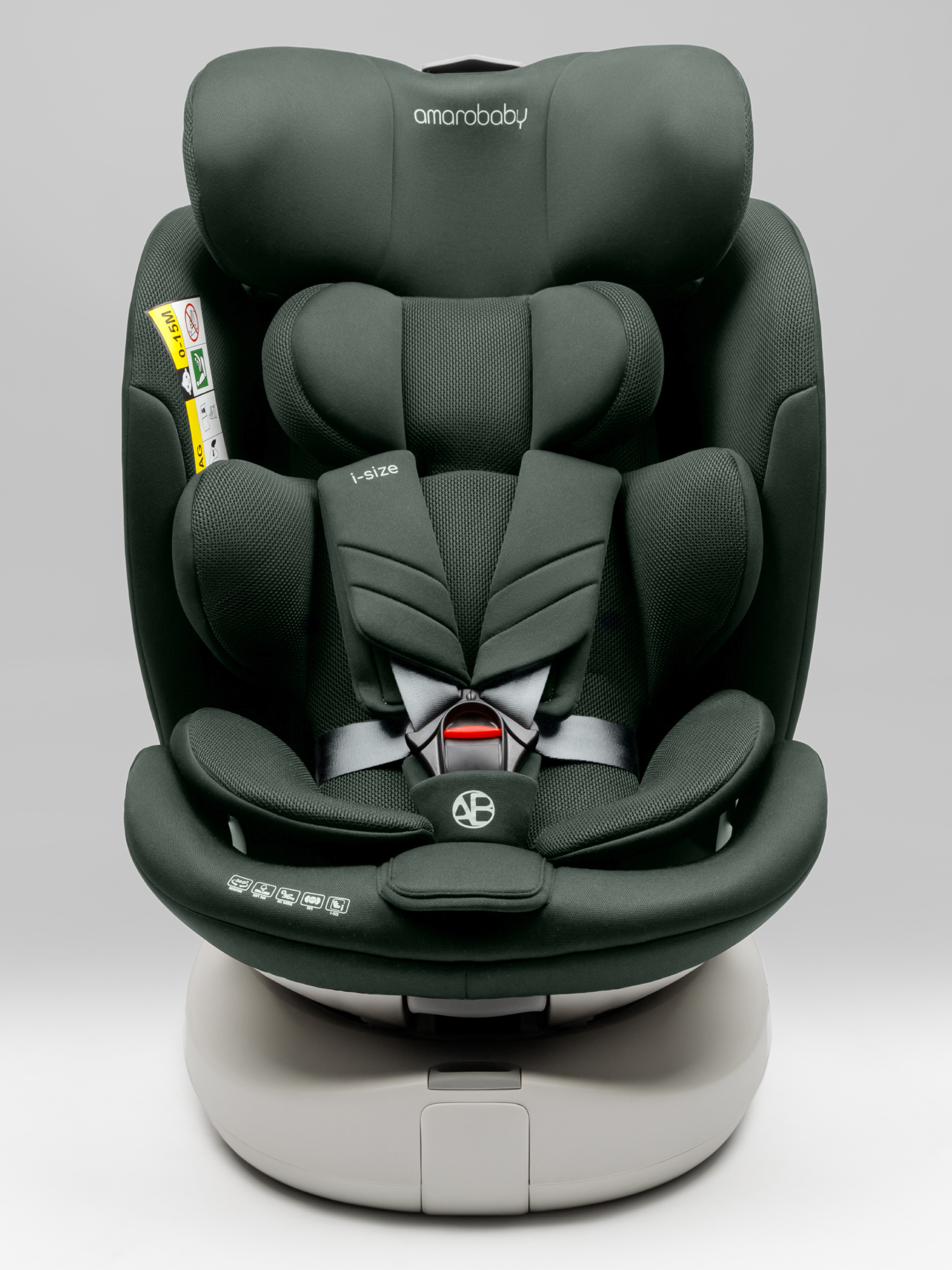 Автокресло Amarobaby Defender Isofix 0+/1/2/3 (0-36 кг) зеленый - фото 20