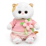 Мягкая игрушка BUDI BASA котик Ли-Ли в свитшоте с цветком