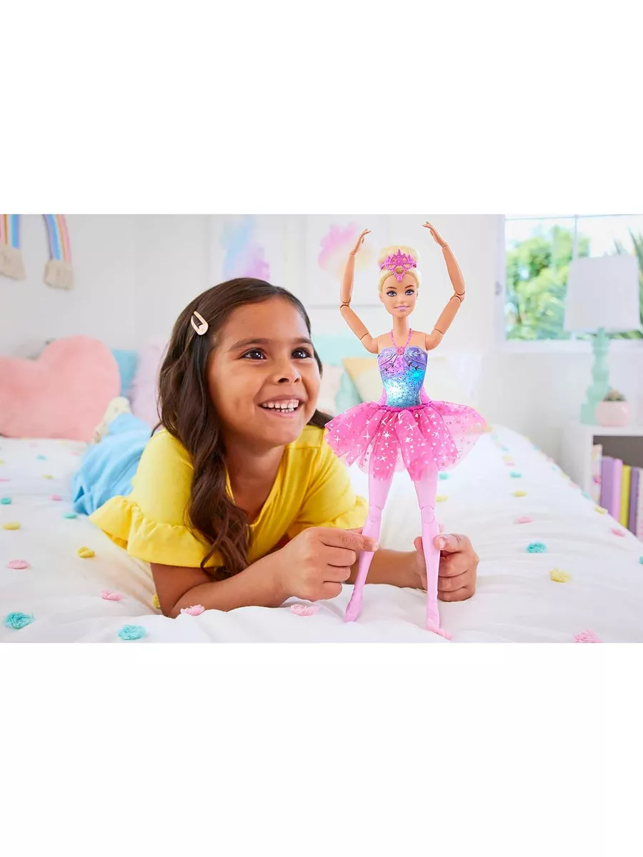 Кукла модельная Barbie Dreamtopia Светящаяся Балерина высота 29 см HLC25 - фото 6