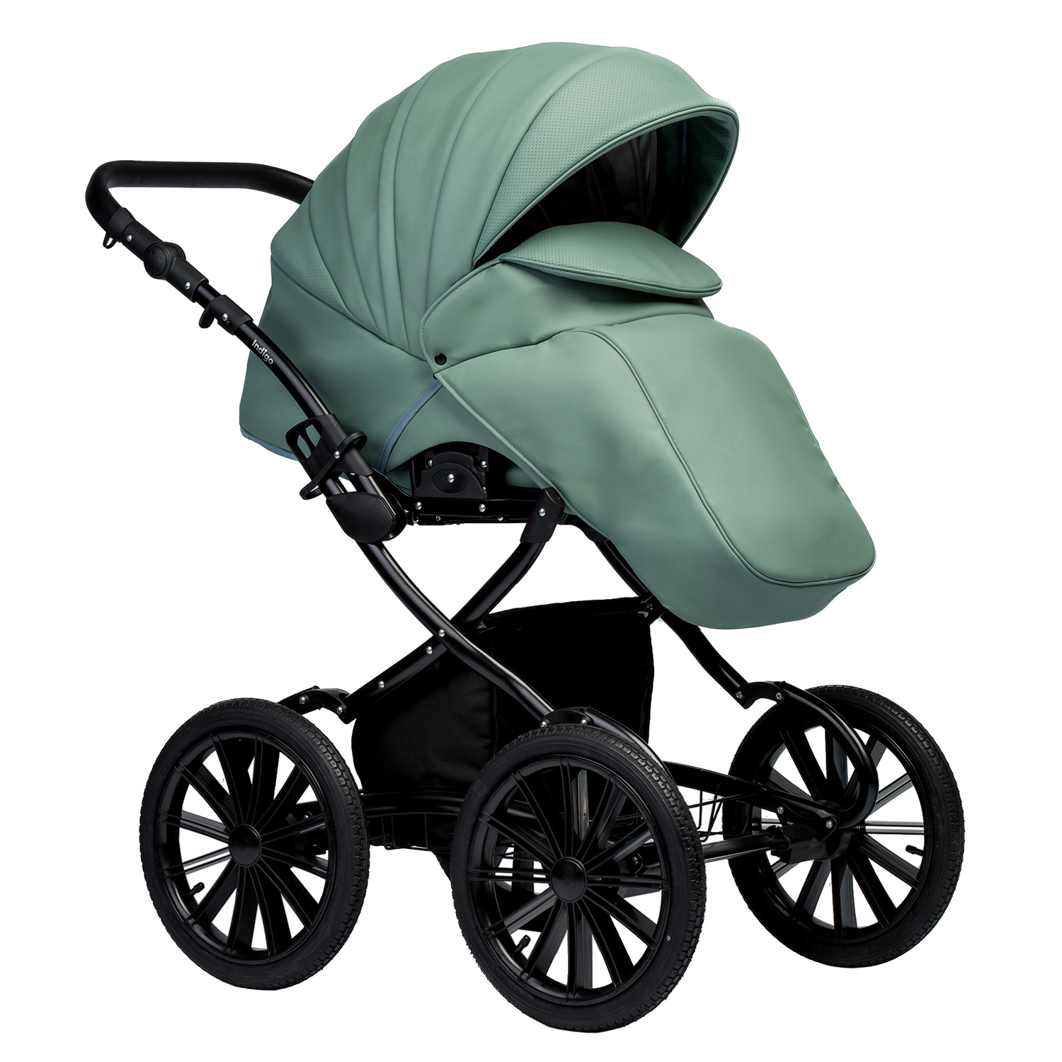 Коляска 2в1 Indigo Special Plus 05 св.-зеленый - фото 4