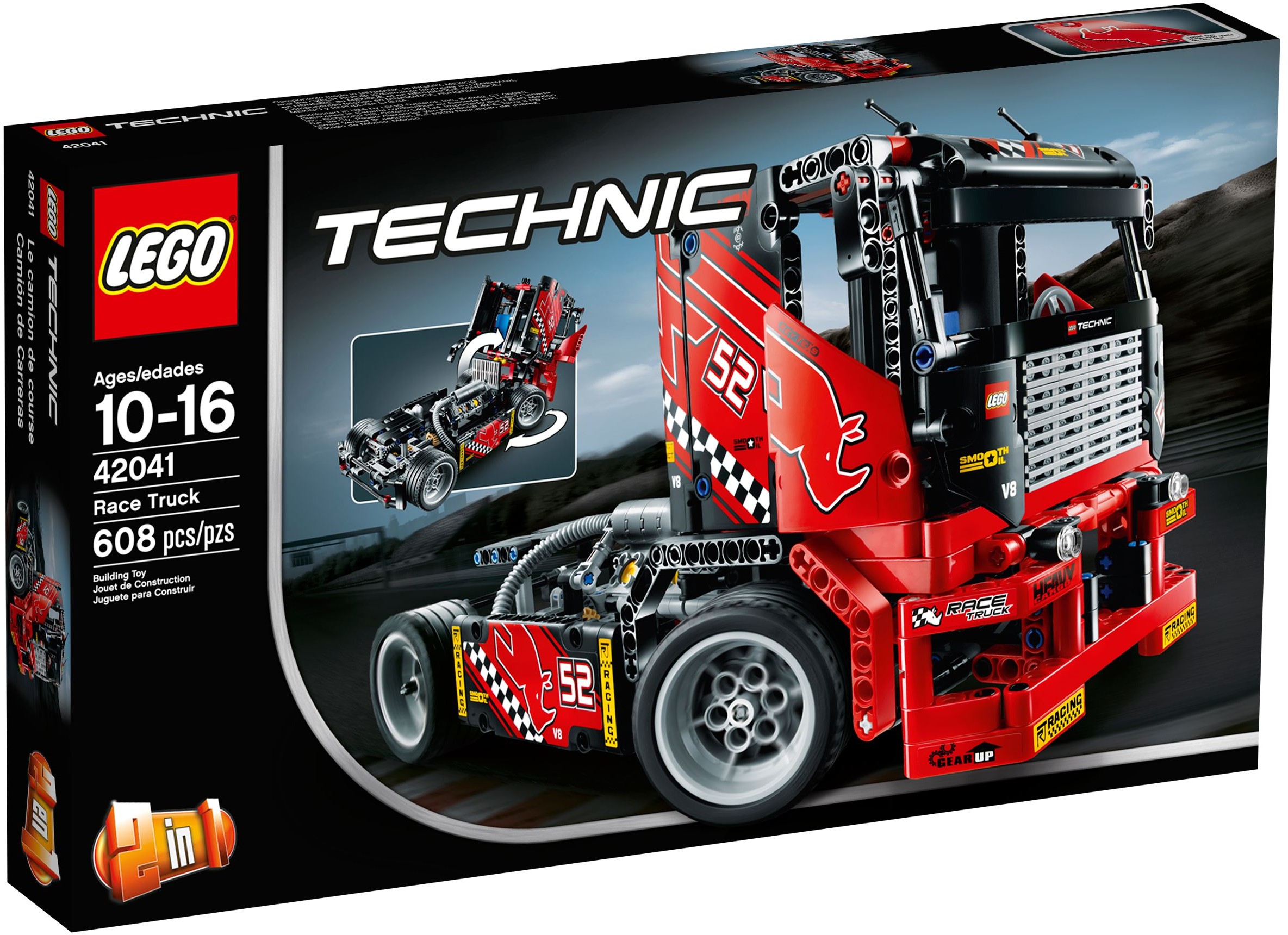 Изображение товара Конструктор LEGO Technic Гоночный грузовик 42041 631 деталей для юных инженеров