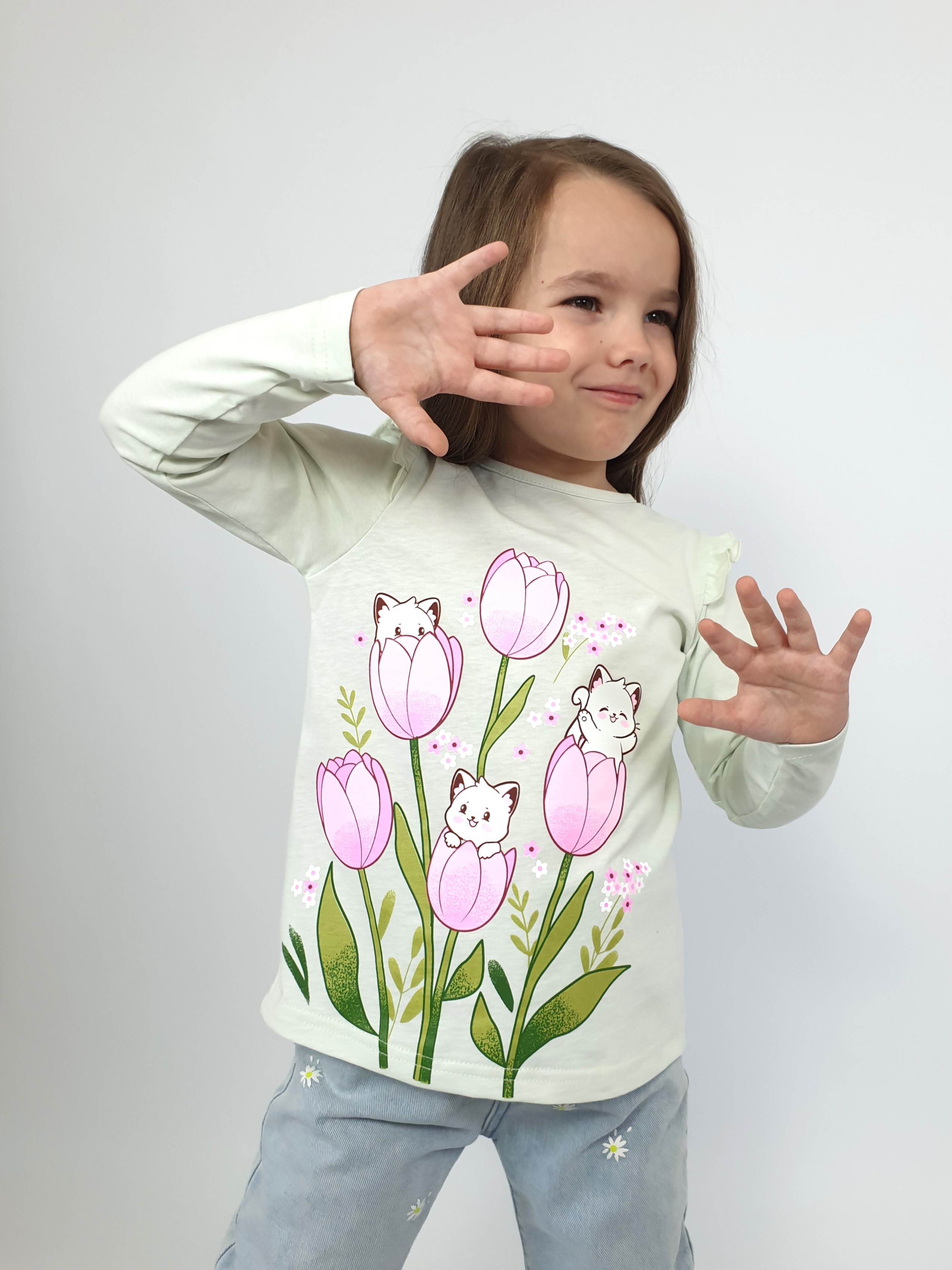 Лонгслив Luneva 4-126-4. - фото 1