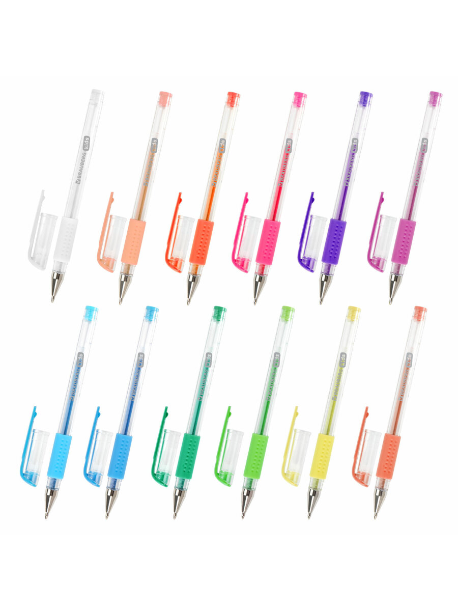 Ручка гелевая Brauberg 50 шт. - фото 17