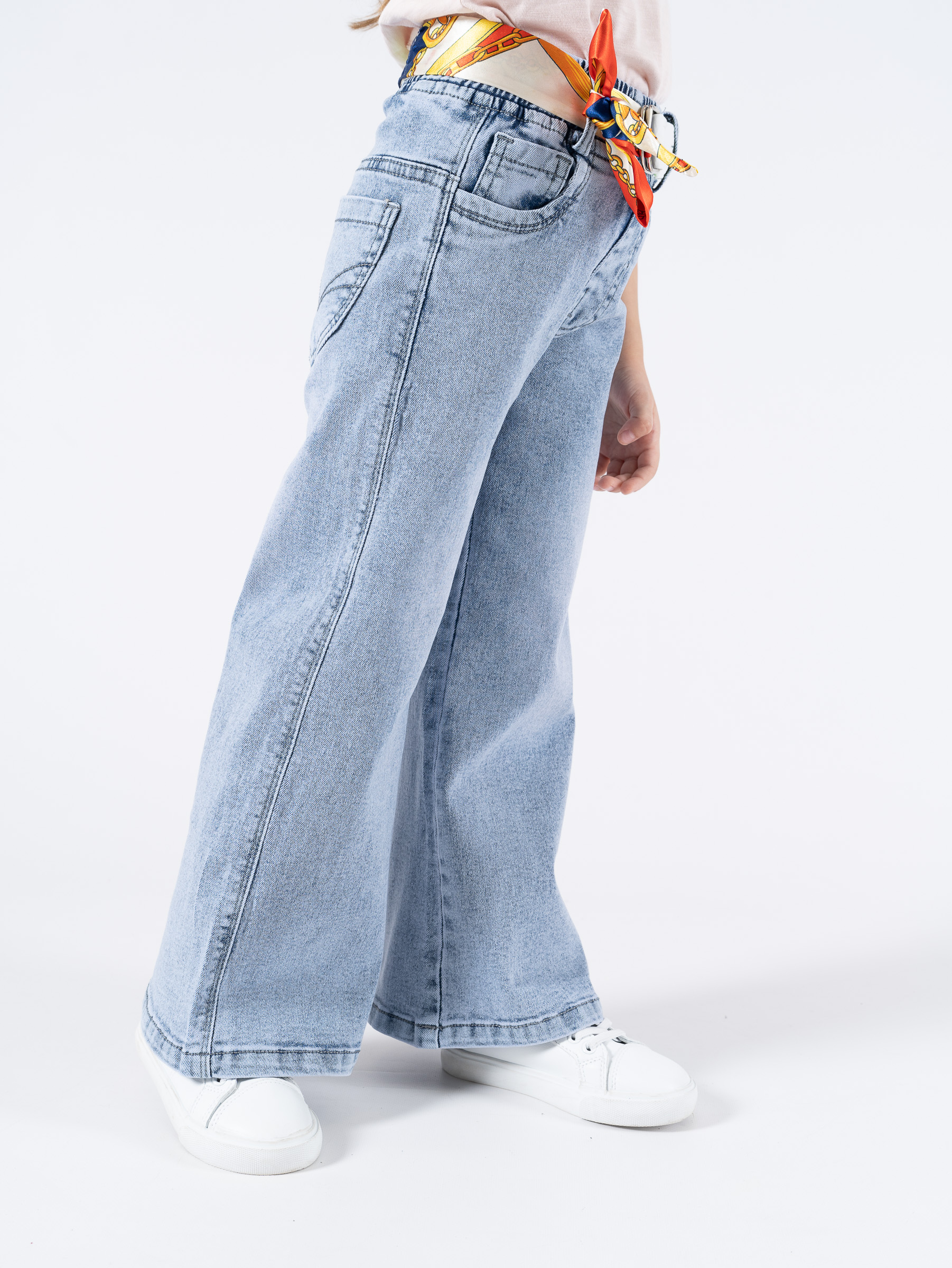 Джинсы TiGaDa джинсы/палаццо/девочки/голубой - фото 30