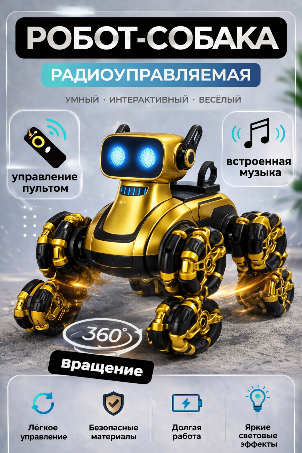 Собака РУ BalaToys Робот Интерактивный - фото 1