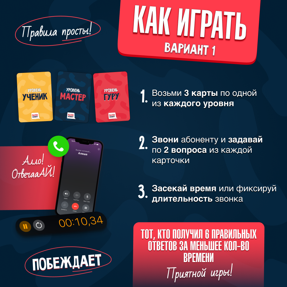 Настольная игра Мемограм Вызов Абоненту - фото 3