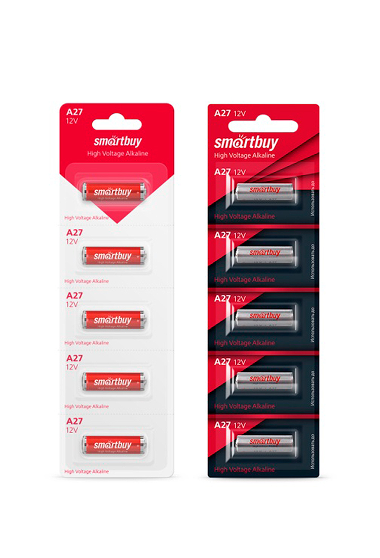 Элемент питания Smartbuy A27 - 5 шт. в упаковке - фото 2