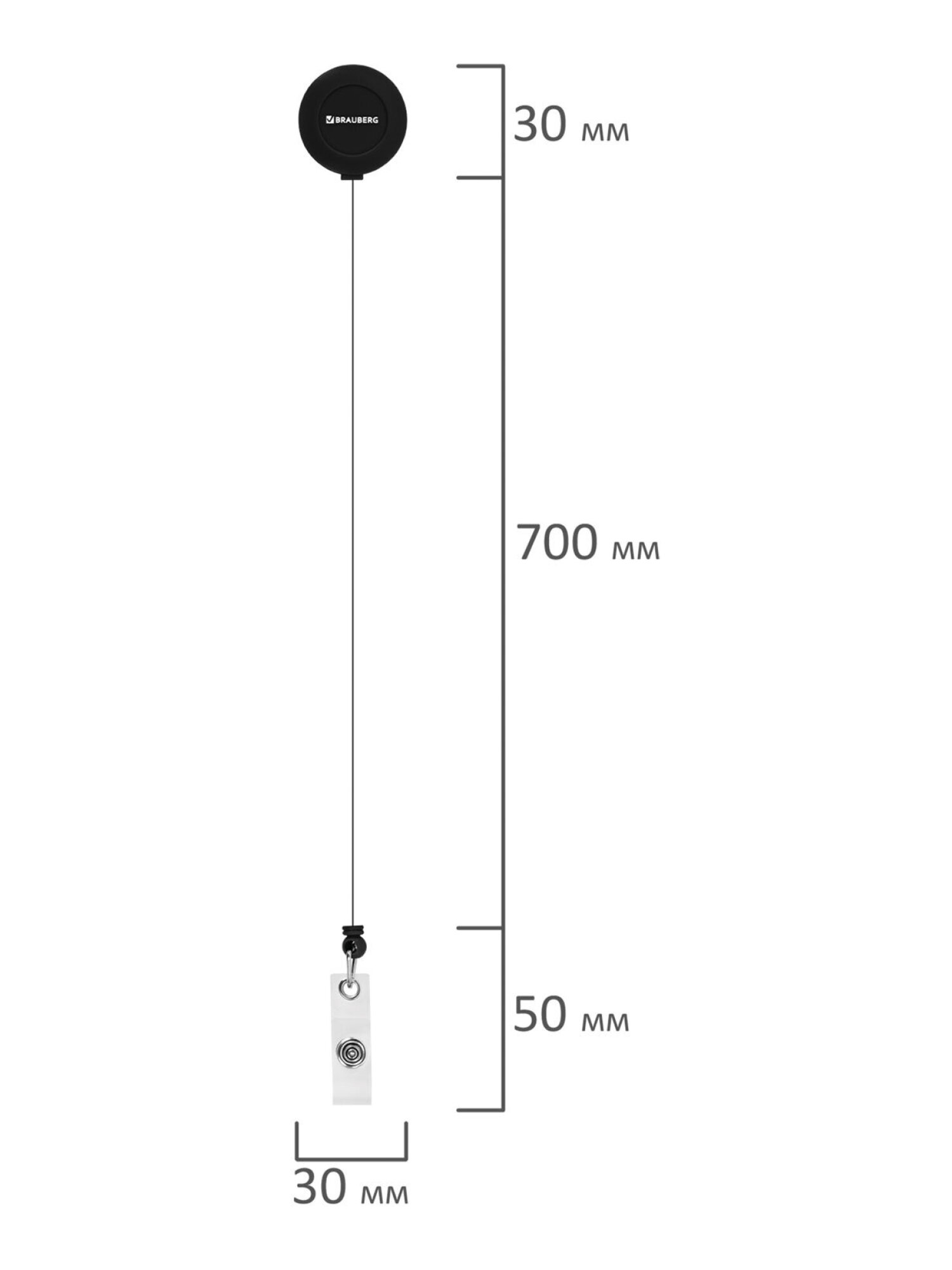 Бейдж Brauberg черный - фото 12
