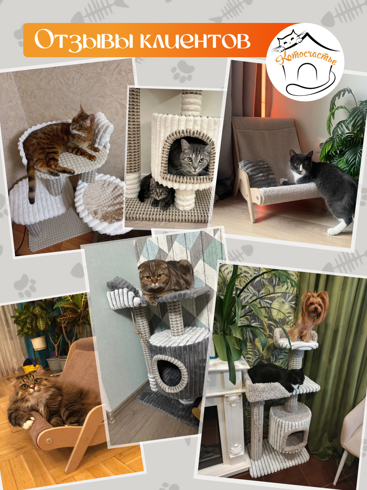 Когтеточка Котосчастье с домиком лежанкой и игрушкой - фото 10