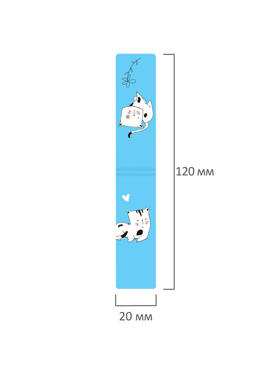 Закладки канцелярские Brauberg магнитные для книг в школу набор 6 штук - фото 11