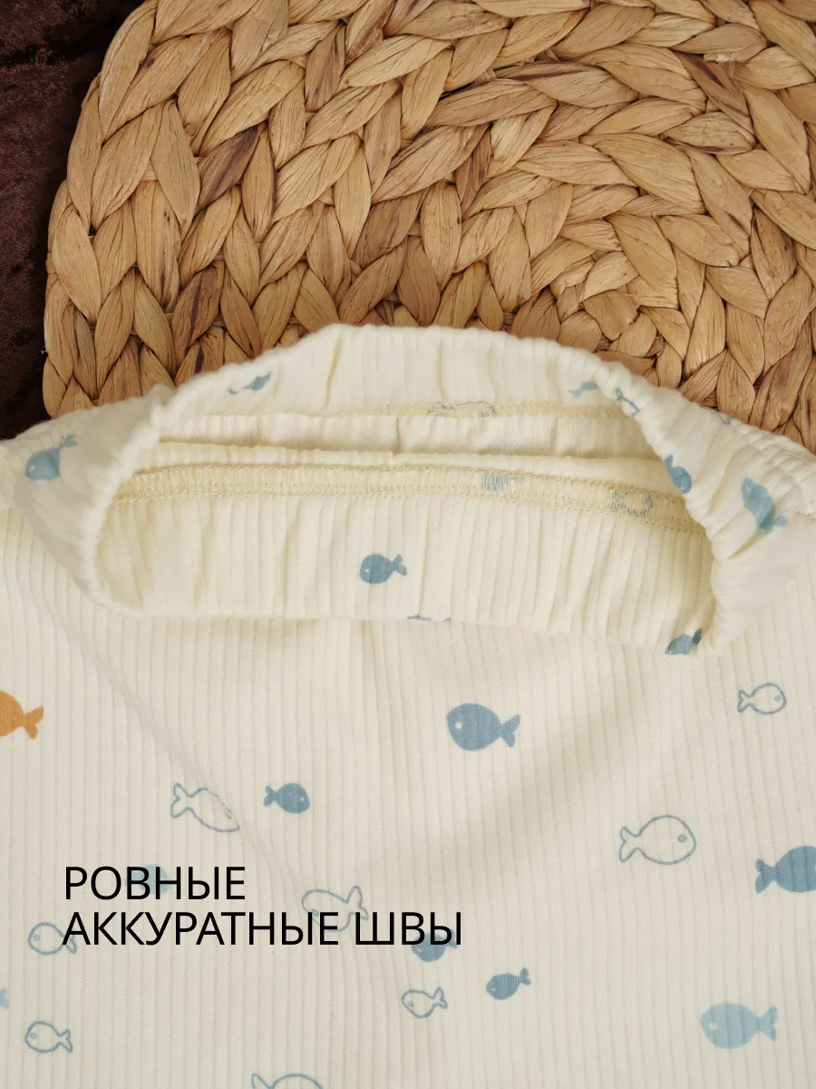 Штанишки 3 шт Супер Пупс нбр/3пр/шт/sk21/полоска/рыбки - фото 7